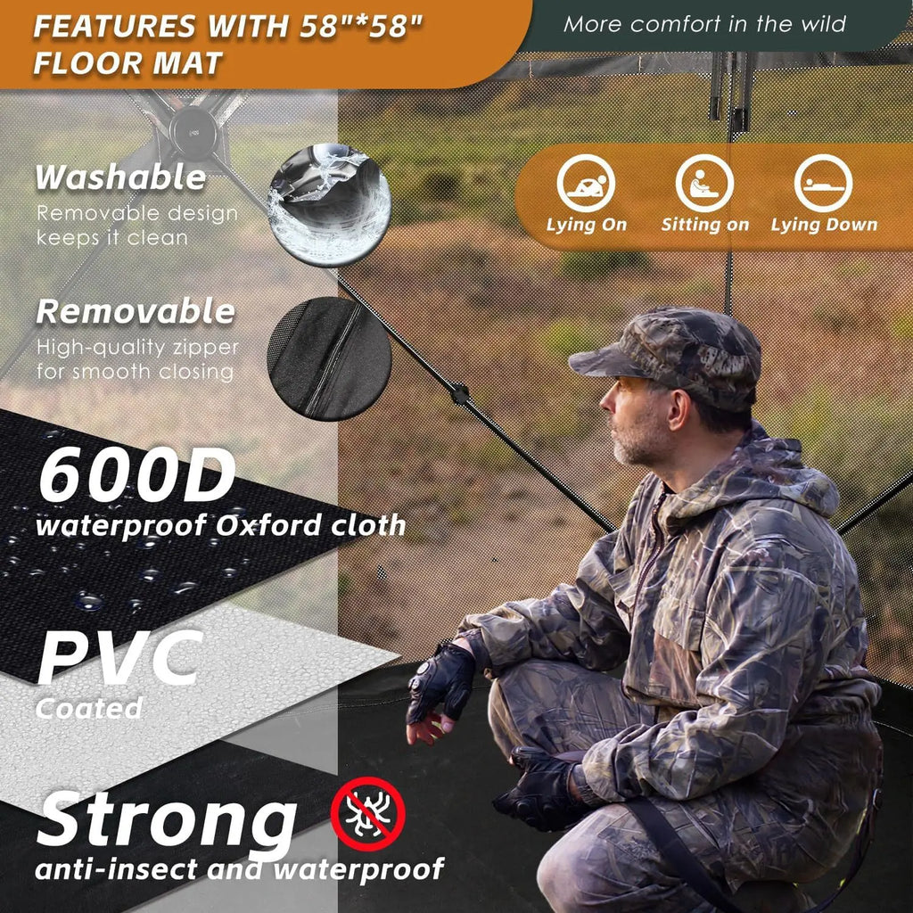 BushWatch 270° Heavy Duty Hunting Tent
