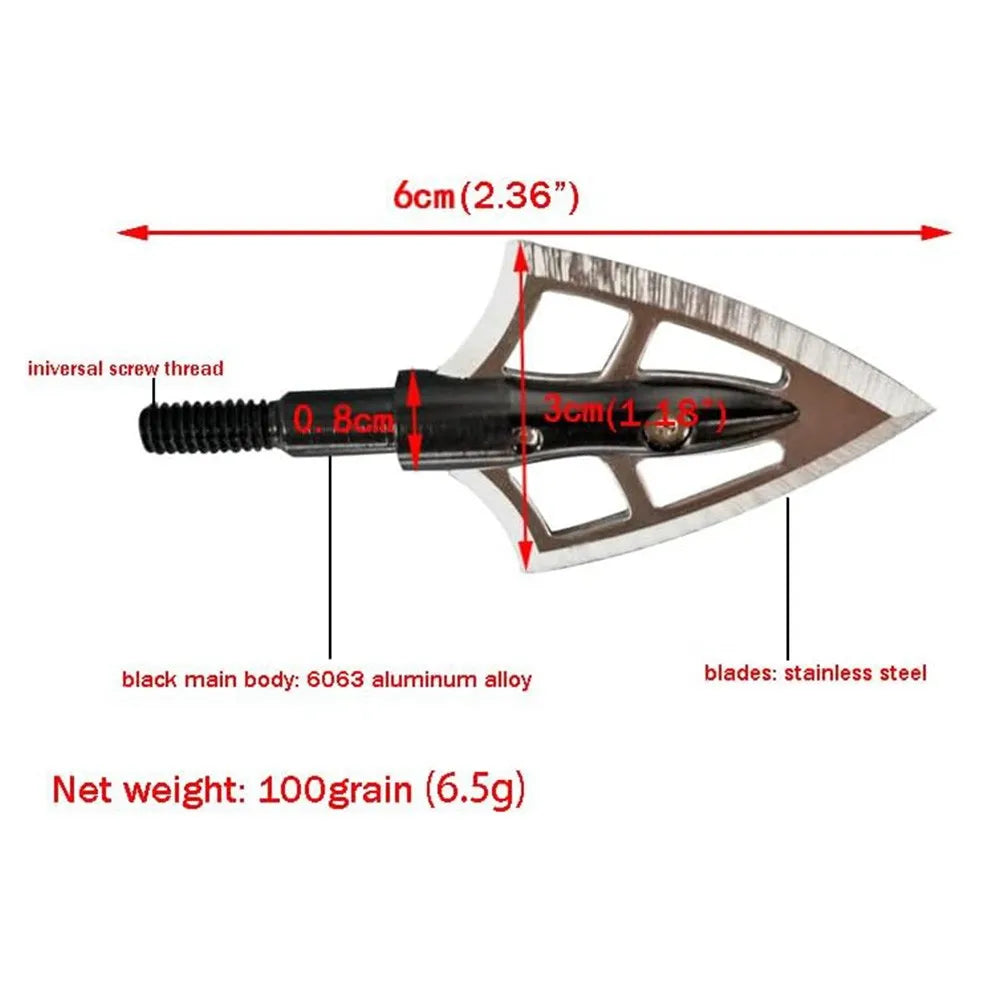 Bushsteel 100gr Two-Blade Broadheads