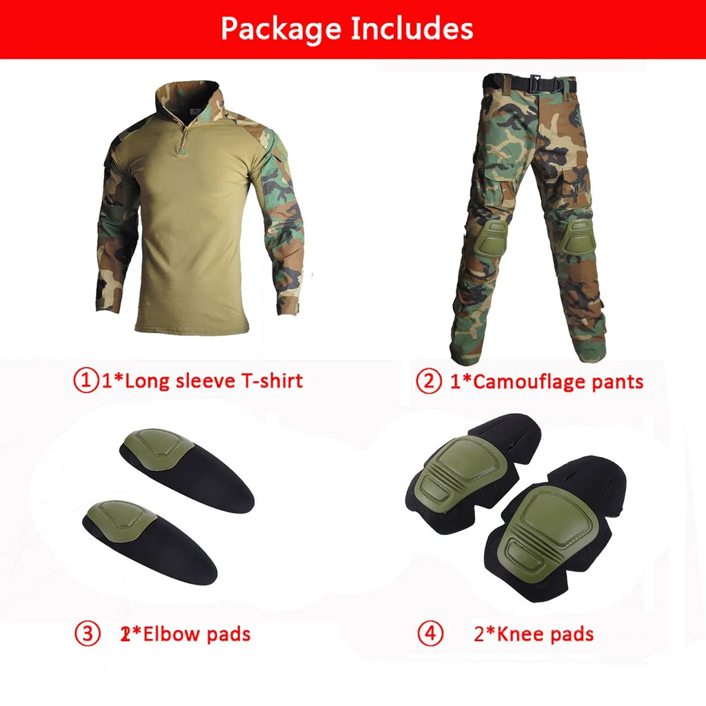 BushOps Camo Tactical Uniform Set