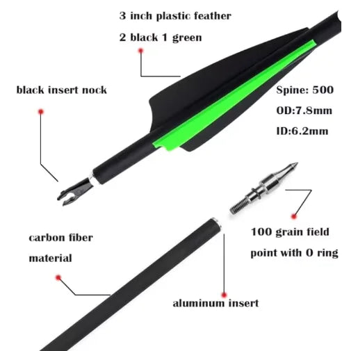 Bushranger Carbon Hunting Arrows