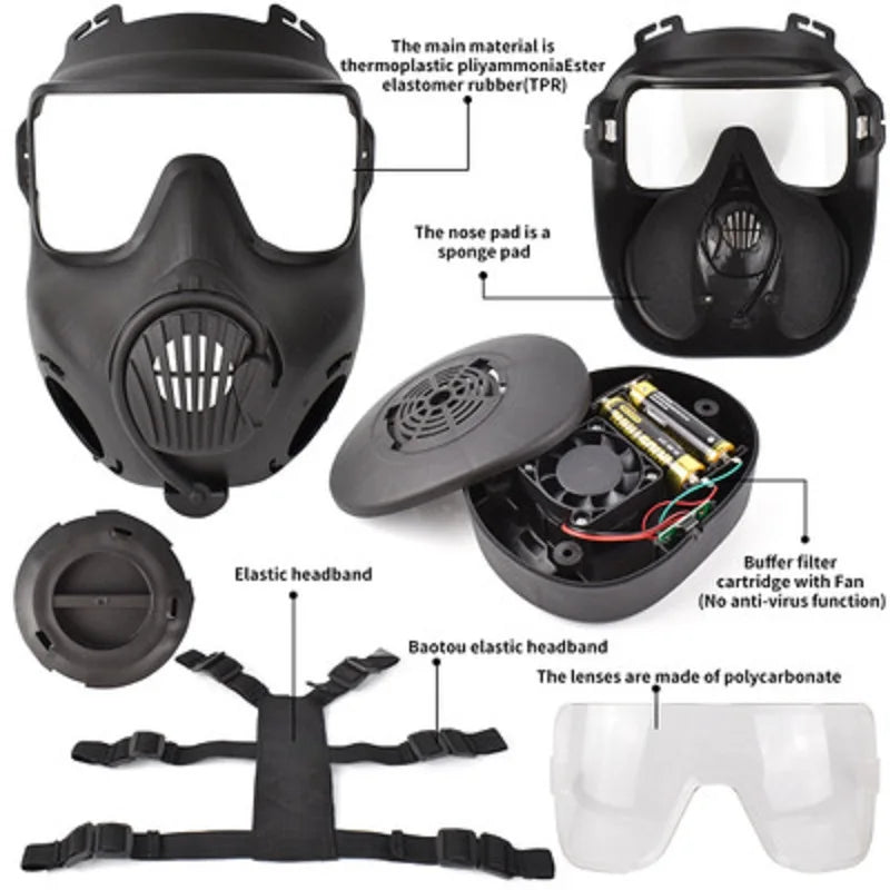 Tactical Field Dual Respirator Mask